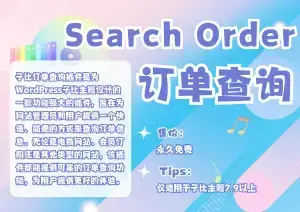 子比主题-订单查询插件 – 快速查询网站订单的利器-铭安CODE库