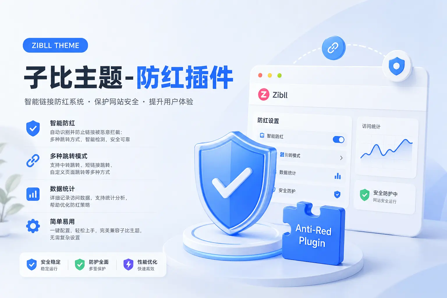 子比主题-防红插件-全主题通用-铭安CODE库